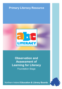 Observation and Assessment of Learning for Literacy