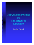 The Quantum Potential and The Epigenetic Landscape