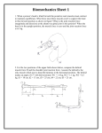 Biomechanics Sheet 1
