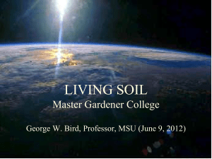 Living Soil - Michigan State University