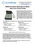 SRM-232 Sheet Resistance Meter with Four Point Probe