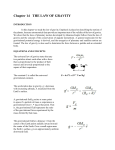 Chapter 14 THE LAW OF GRAVITY