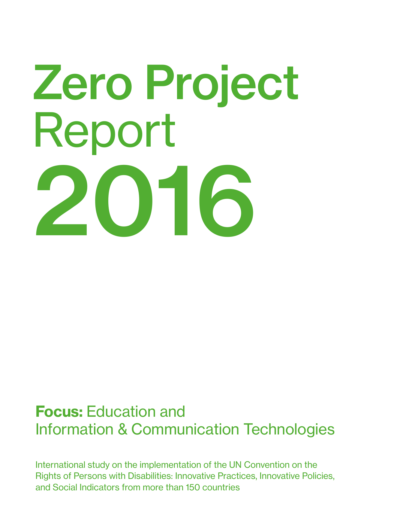Zero Project Report 16 Barrier Free Zero Project Report 16 Barrier Free