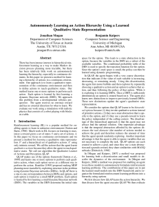 Autonomously Learning an Action Hierarchy Using a Learned