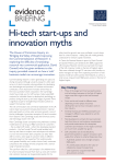 Hi-tech start-ups and innovation myths