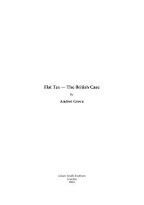Flat Tax — The British Case - The International Tax Planning