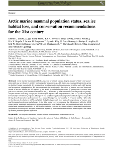 Review Arctic marine mammal population status, sea ice habitat loss