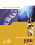 The 2004 Surgeon General`s Report on Bone