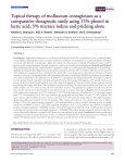 Topical therapy of molluscum contagiosum as a comparative