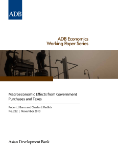 Macroeconomic Effects from Government Purchases and Taxes