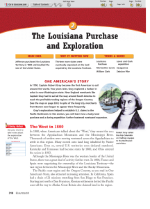 2 The Louisiana Purchase and Exploration