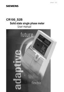 CR100_S2BS Meter Manual