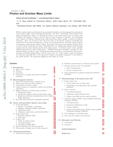 Photon and Graviton Mass Limits