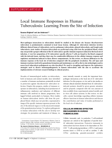 Local Immune Responses in Human Tuberculosis: Learning From