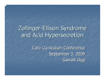 Zollinger-Ellison Syndrome and Acid Hypersecretion(Ogg 2009)
