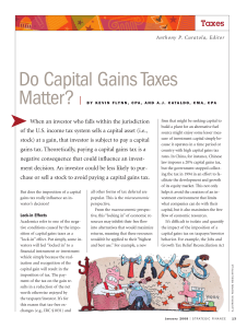 Do Capital Gains Taxes