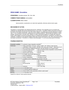 Vinorelbine - BC Cancer Agency