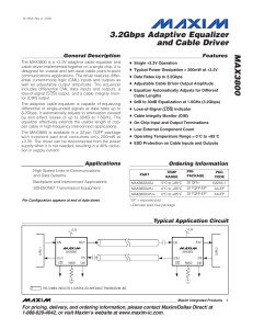 MAX3800UTJ+T Datasheet