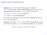 Linear Transformations