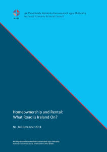 Homeownership and Rental - National Economic and Social Council