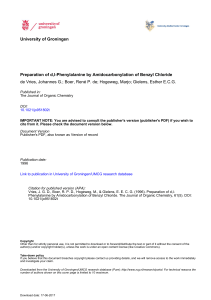 Preparation of d, l-Phenylalanine by Amidocarbonylation of Benzyl