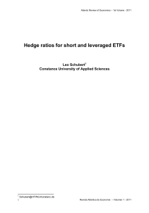 Hedge ratios for short and leveraged ETFs