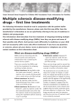 Multiple sclerosis disease-modifying drugs – first line treatments