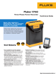 Fluke 1750 Three-Phase Power Recorder