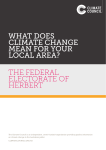 WHAT DOES CLIMATE CHANGE MEAN FOR YOUR LOCAL AREA