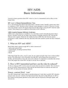 HIV/AIDS Basic Information