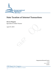 State Taxation of Internet Transactions