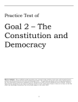Goal 2 – The Constitution and Democracy