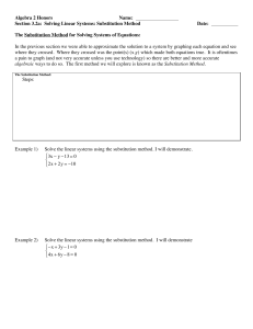 3.2a: Solving Systems by Substitution File