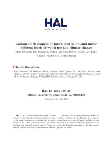 Carbon stock changes of forest land in Finland under different