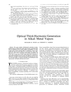 Optical Third-Harmonic Generation in Alkali Metal Vapors