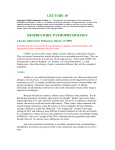 lecture 10 respiratory pathophysiology