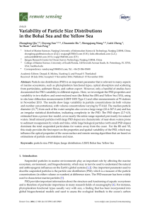 Variability of Particle Size Distributions in the Bohai Sea and the