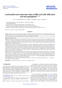 Luminosities and mass-loss rates of SMC and LMC AGB stars and