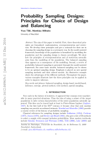 Probability Sampling Designs: Principles for