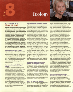Chapter 52- An Introduction to Ecology and the