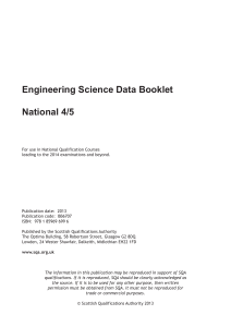 Engineering Science Data Booklet National 4/5
