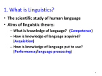 6. What is Linguistics?