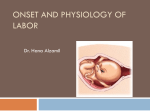 Onset and physiology of labor
