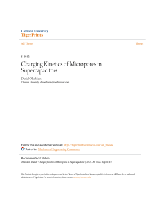 Charging Kinetics of Micropores in Supercapacitors