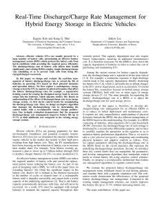 Real-Time Discharge/Charge Rate Management for Hybrid Energy