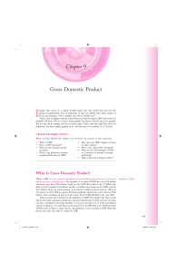 Chapter 9 Gross Domestic Product