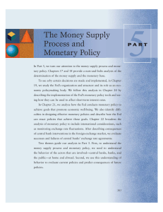 The Money Supply Process and Monetary Policy