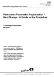 Permanent Pacemaker Implantation / Box Change