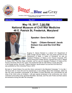 of the Blue and Gray - Frederick County Civil War Roundtable