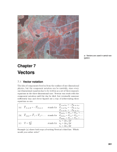 Vectors - Light and Matter